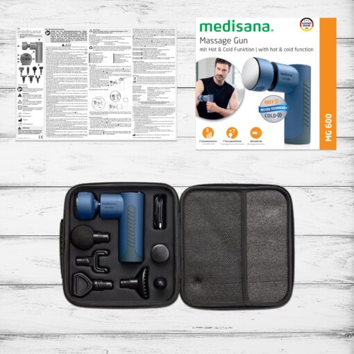 Medisana Massasjepistol Hot & Cold MG 600, oppladbar
