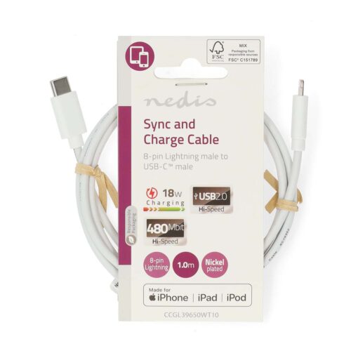 Lightning kabel - USB C - 480 Mbps