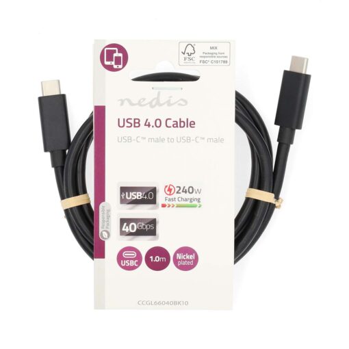 USB-C til USB-C ladekabel