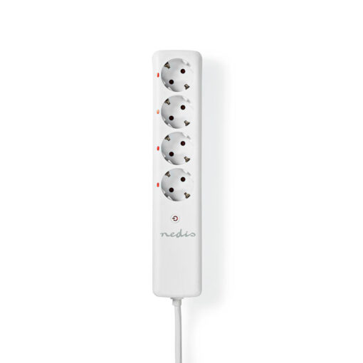 Nedis fjernstyrt RF-kontakt - 4 støpsel