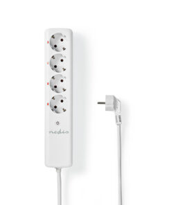 Nedis fjernstyrt RF-kontakt - 4 støpsel