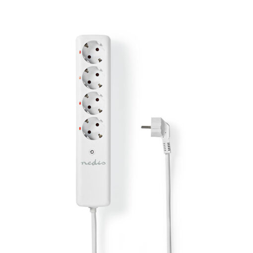 Nedis fjernstyrt RF-kontakt - 4 støpsel